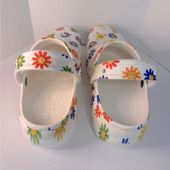 Crocs women’s Rainboy Daisy Pride platform , Size 10 W - Picture 8 of 11